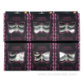 5 Pair 3d Faux Mink Eyelashes Private Label Eyelashes Package Box Natural Thick Fake Eyelashes